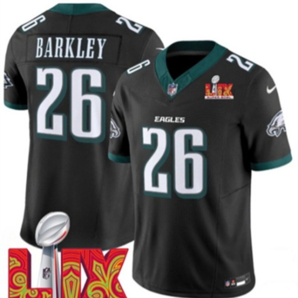 Philadelphia Eagles Saquon Barkley Jersey Mens XXL Non Negotiable (SB Patch)